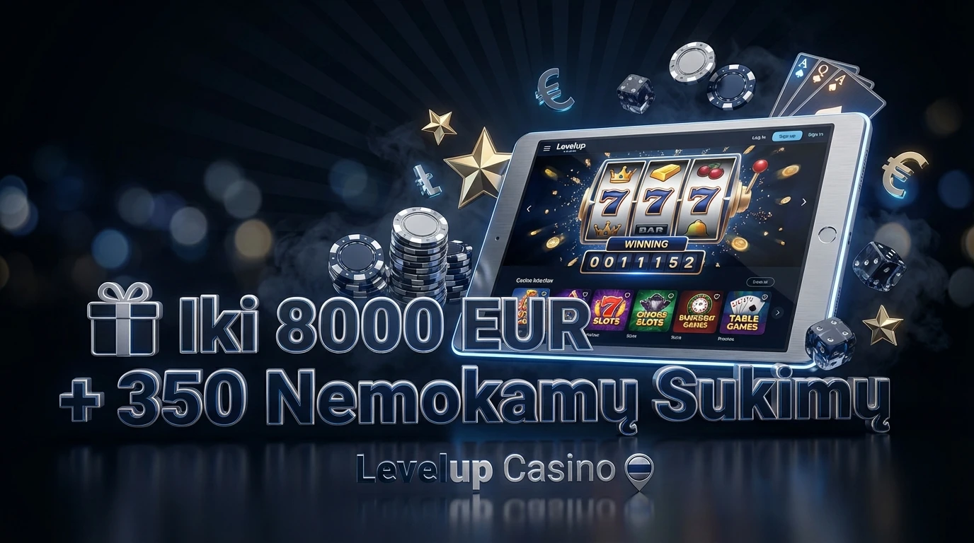 🎁 Iki 8000 EUR + 350 Nemokamų Sukimų